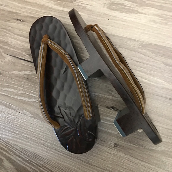 Two-tooth Geta Ladies Japanese Sandals Breathable Flip Flops Stage Show New - Picture 6 of 7